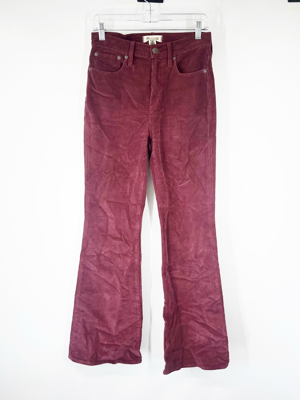 Madewell The Perfect Vintage Flare Pants Corduroy Edition Vintage Mulberry